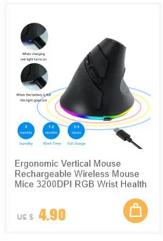 Mechanical Metal Gaming Mouse Wired Ergonomic RGB Backlit Game Mouse 12800 DPI Optical USB Mause Computer Mouse For Desktop PC