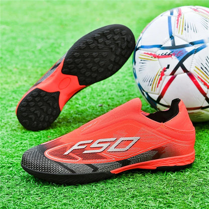 Nouvelles chaussures de football pour hommes, chaussures de sport respirantes, chaussures de futsal antidérapantes, chaussures de football ultralégères, haute tige, haute qualité, pour match en extérieur
