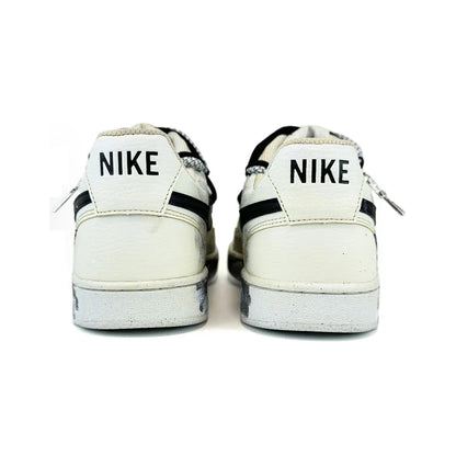 Custom Sneakers Nike Court Vision 1 Low "Eye of God 2.0" Distressed Splatter Men's SkateboardingSneakers