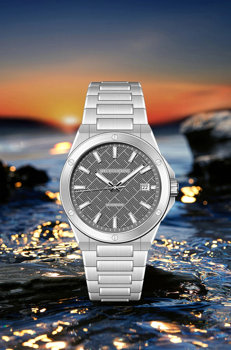 Specht&Sohne 2025 New 38MM Men's Watches Automatic Watch Japan Miyota 8215 Movt Steel Sapphire Crystal Reloj Homb Waterproof