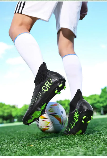 TF Long Stud Training Football Cleats Wear Resistant Breathable Firm Ground Outdoor Match Training Sports Footwear