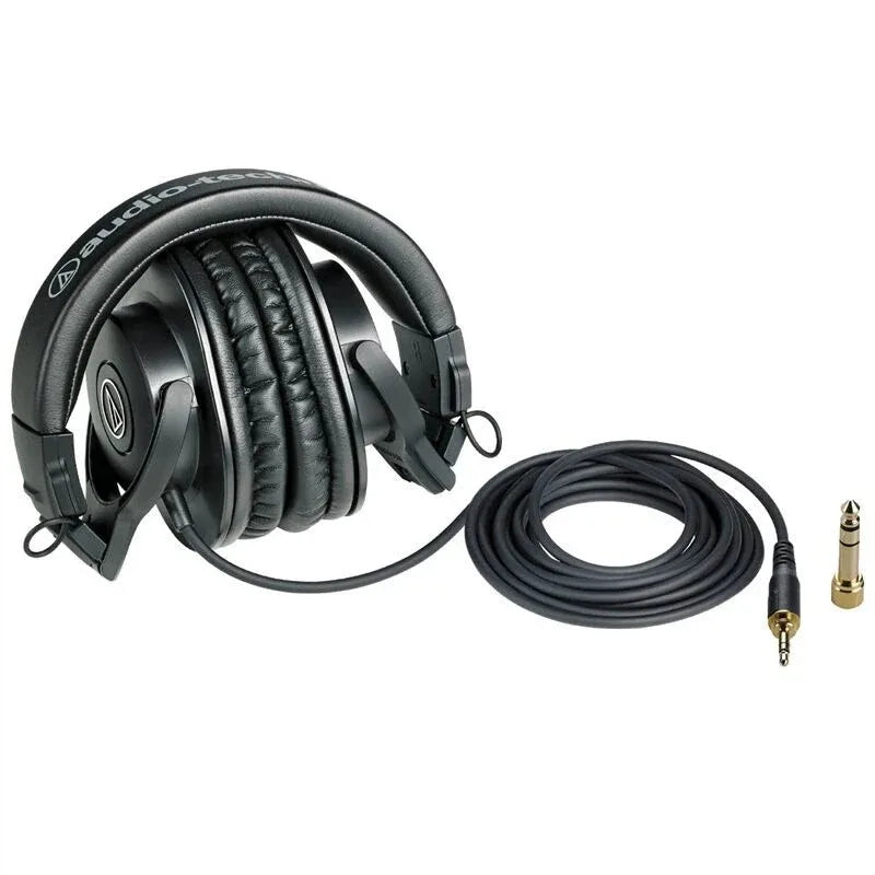 Casque audio professionnel Audio Technica ATH M30x, casque filaire supra-auriculaire pour enregistrement et mixage en studio