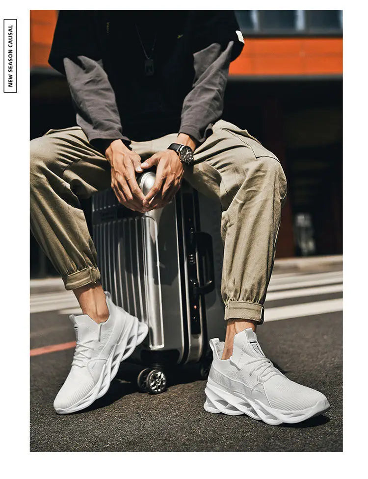 Moda Lila Casual Sneakers Dam Herr Blade Löparskor Storlek 48 Lätta Andningsbara Sportskor Herr Mesh-sneakers