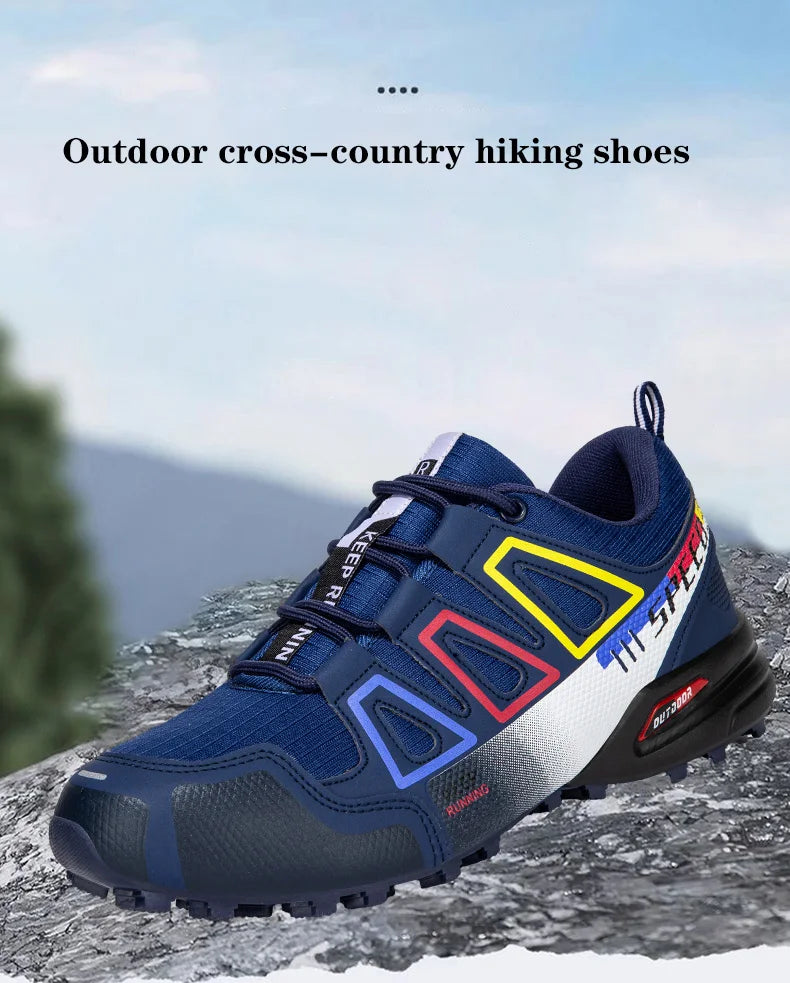Chaussures de randonnée unisexes à lacets, antidérapantes et légères ; chaussures de sport tactiques d'entraînement pour hommes ; chaussures de cyclisme décontractées sans crampons pour femmes