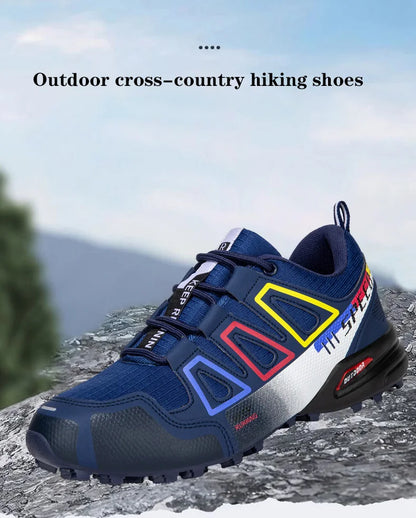 Chaussures de randonnée unisexes à lacets, antidérapantes et légères ; chaussures de sport tactiques d'entraînement pour hommes ; chaussures de cyclisme décontractées sans crampons pour femmes