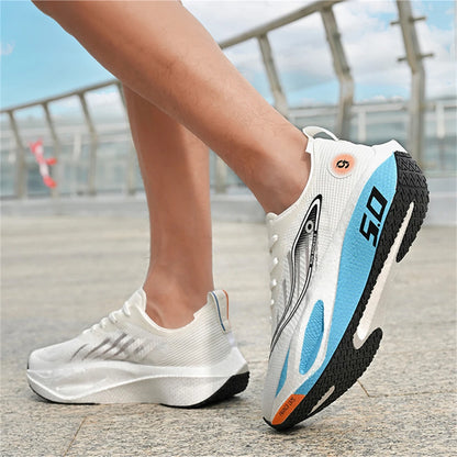 New Sports Shoes for Men&Women, Running Sneakers, Carbon Plate, Male Marathon Racing, Shock-absorbing, Athletics Training Shoes