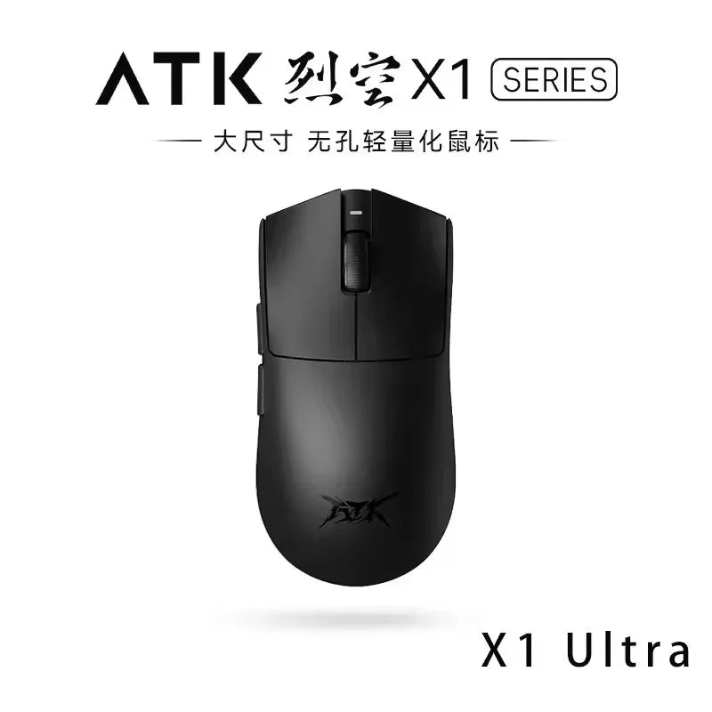 Mouse wireless Bluetooth ATK X1 Series Paw3950/Ultra 8k ultraleggero 49g, mouse a tre modalità per gamer FPS, regalo personalizzato