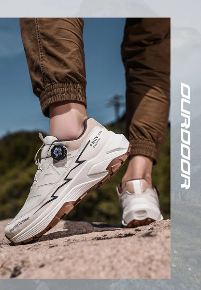 Chaussures de randonnée respirantes pour homme — Boucle rotative, semelle antidérapante