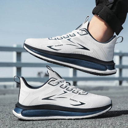 Baskets d'extérieur pour hommes, chaussures de course respirantes et antidérapantes à coussin d'air, de Jogging, de Sport, légères, décontractées