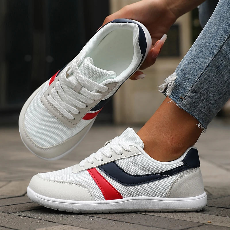 Women's Shoes Sneakers Wide Toe Barefoot Casual Wide Last Fashionable Canvas Black Flat Board Shoes Breathable Mesh Men's Shoes
