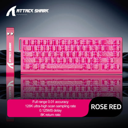 X68HE ATTACK SHARK Magnetic Gaming Keyboard Mechanical Wired for Pro Gaming 0.01mm Rapid Trigg 8000Hz SOCD/Rs 0.125ms 128K Rate
