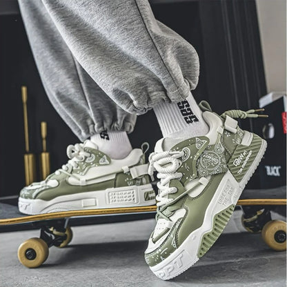 Módní skate boty, pánské tenisky, pánské prodyšné běžecké boty, outdoorové síťované volnočasové boty, pánské šněrovací vulkanizované boty, Zapatillas