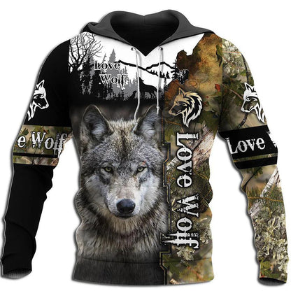 Wolf-Print-Hoodies für Herren, 3D-Hoodies, Marken-Sweatshirts, Jacken, hochwertiger Pullover, modische Trainingsanzüge, Animal-Streetwear für draußen