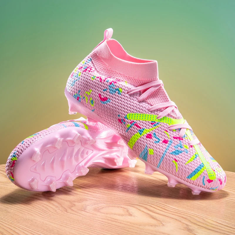 Nouvelles chaussures de football pour hommes, chaussures d'entraînement professionnelles, chaussures de football, baskets de match, chaussures de sport pour l'extérieur sur gazon, antidérapantes, ultralégères, unisexes