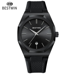 Men’s Luxury Sport Quartz Watch  Silicone Strap, Date Display & Waterproof Design