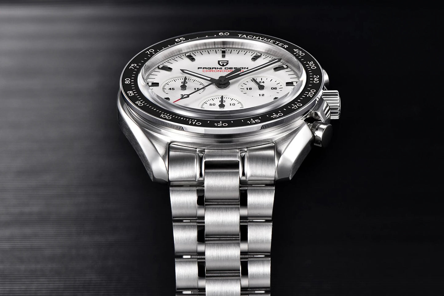 PAGANI DESIGN 2026 New Meteorite pattern dial Luxury Quartz Watch For Men Speed Sport Chronograph AR Sapphire crystal Wristwatch