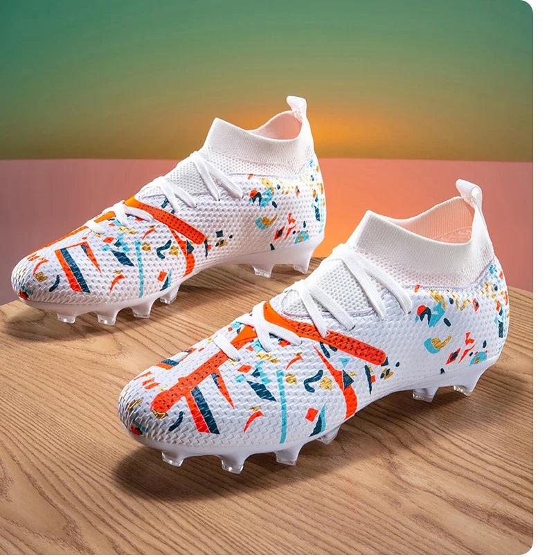 Nouvelles chaussures de football pour hommes, chaussures d'entraînement professionnelles, chaussures de football, baskets de match, chaussures de sport pour l'extérieur sur gazon, antidérapantes, ultralégères, unisexes