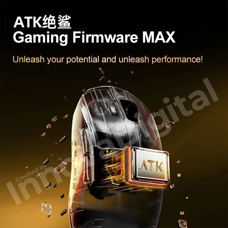ATK Dragonfly A9 Ultimate trådløs gamingmus A9 Air PAW3950 ultralet ergonomisk e-sportsmus til gamere FPS CSGO A9 Ultra