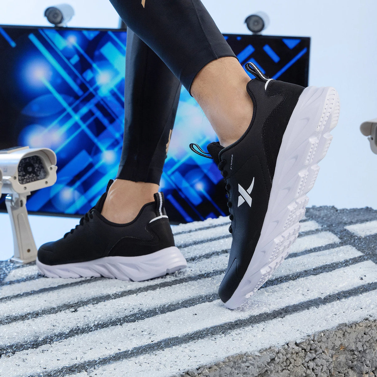 Buty do biegania Xtep dla mężczyzn – zimowe, uliczne, codzienne buty sportowe dla mężczyzn, odporne na zużycie, z amortyzacją i wsparciem, trampki 879419110080