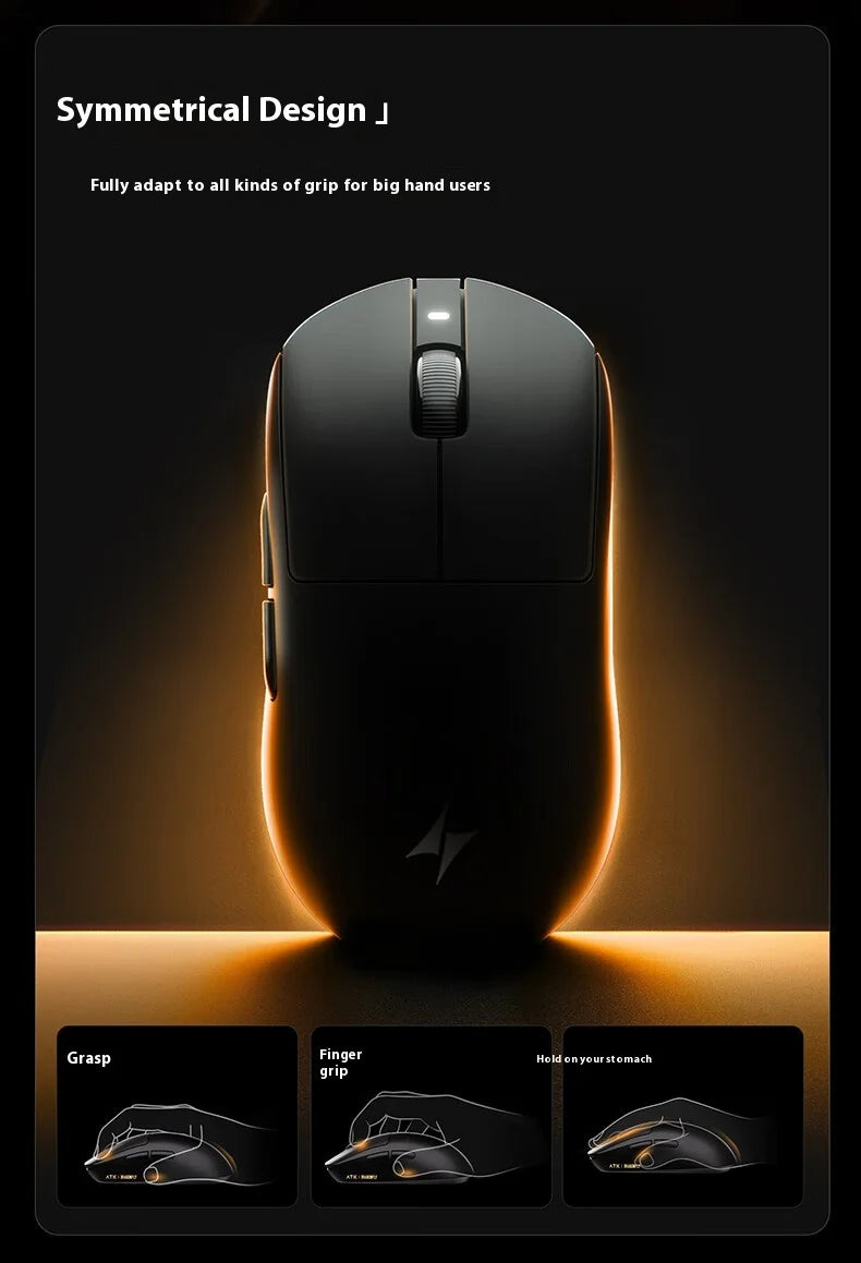 Mouse da gaming wireless ATK A9 Ultra Tri Mode 8K, 53g, ultraleggero, A9/A9 SE/A9 Plus/A9 Pro, mouse da gaming e-sport per PC, regalo personalizzato