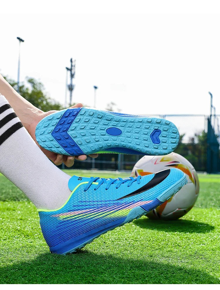 Bottes de Football pour hommes, chaussures de stade à ongles longs, confortables, de haute qualité, antidérapantes, pour Match de société professionnelle