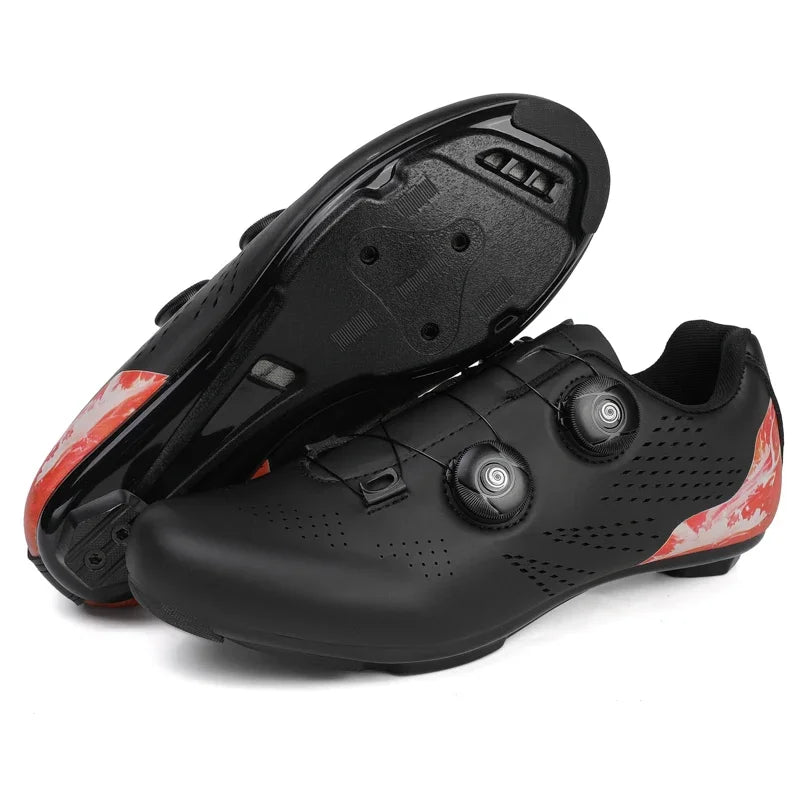 Profesjonalne męskie buty do kolarstwa szosowego, buty rowerowe SPD, podeszwa MTB, płaskie, wyścigowe, szybkie, do jazdy w terenie, obuwie rowerowe górskie, pedały sportowe