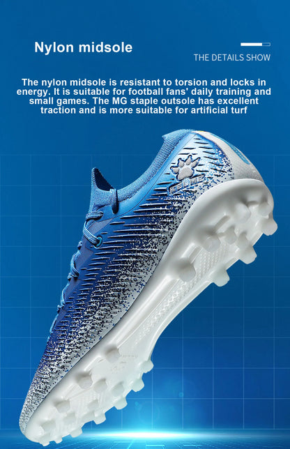 KELME Football Shoes Men's MG Adult Game Short Nails Professional Grass Non-Slip Shock Absorption Training Shoes  ZX80121057