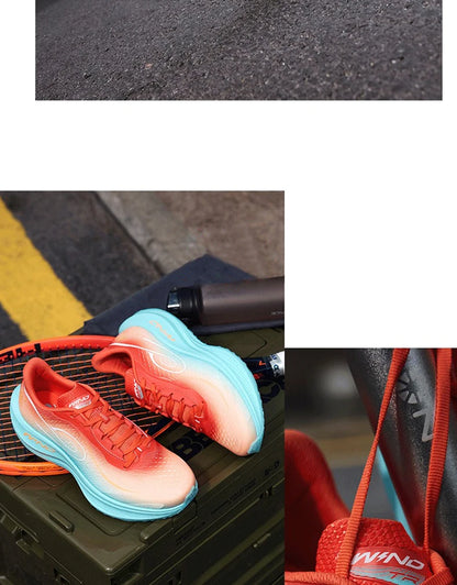 QIAODAN WIND 3TR Men's Marathon Running Shoes 2026 Thick Sole Cushioning Sport Shoes Male Gym Lightweight Sneakers QDB023252297