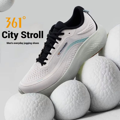 361 Degrees N40 Men Running Shoes Trendy Rebound Cushioning Soft Durable Airy Mesh Stable Lightweight Male Sneakers 672532207