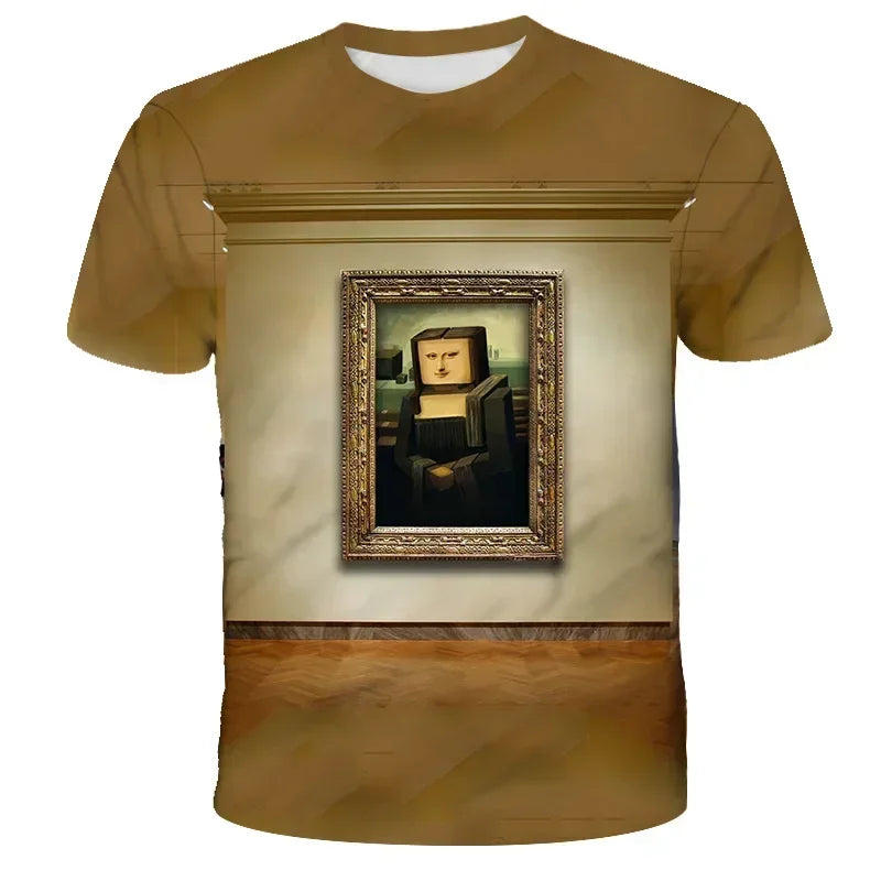 3D Printed Casual Summer Cute Boys Girls Building Blocks Cartoon T-shirt Boys T Shirt Minecraft Popular Tops Inside Outside Mc