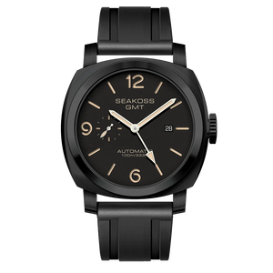 SEAKOSS GMT Men‘s Diving Automatic Mechanical Watches Seagull ST2557 Movement 316L Super Luminous Calendar 10Bar Reloj Homber