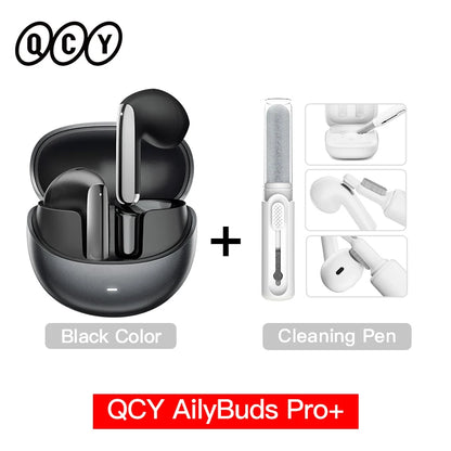 QCY HT10 AilyBuds Pro+ ANC Wireless Earbuds – Hi-Res LDAC Bluetooth 5.3 Earbuds, 6 Mic AI HD Call, Adaptive Noise Cancelling TWS Earphones with Multipoint Connection