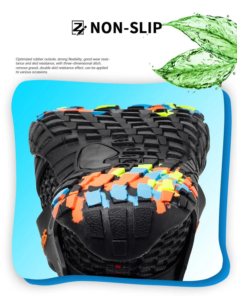 Water Shoes For Men Trekking Hiking Shoes Drainage Beach Aqua Shoe Quick Dry Swim Barefoot Sandal Diving Fishing Surfing Sneaker