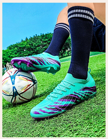 Herren-Fußballschuhe Sport Ultraleicht Rutschfest Outdoor Erwachsene Stollen Spiel Unisex-Fußballschuhe Bequem Rasen Hochwertig