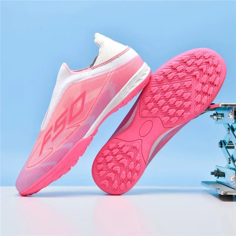 Nouvelles chaussures de football pour hommes, chaussures de futsal antidérapantes pour matchs en extérieur, chaussures de soccer ultralégères, chaussures de sport de haute qualité, chaussures à cheville haute et respira