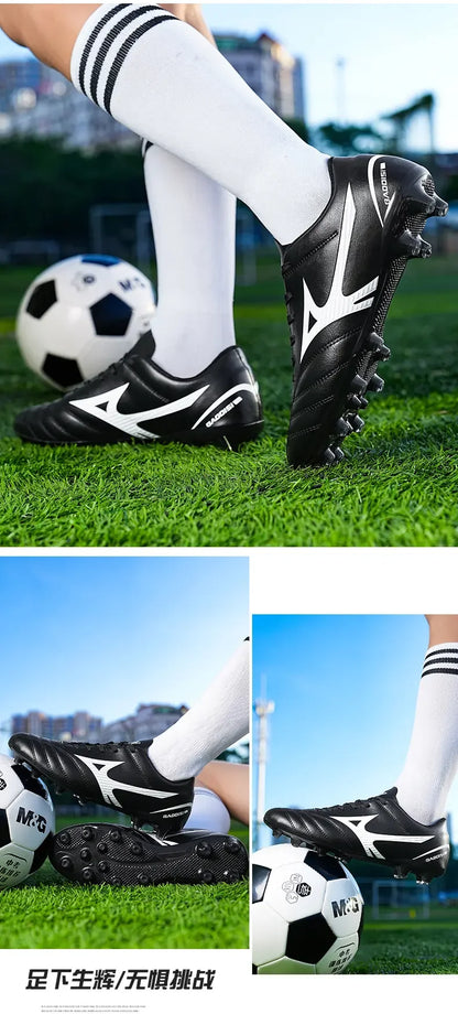 Hybrid Stud Soccer Boots With Durable Anti-slip Performance, Comfy To Wear For Casual Football Exercise And Competitive Games