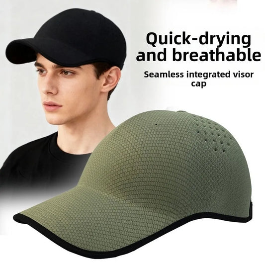 Creative Gift Seamless Baseball Cap Quick Drying Packable Sports Hat Polyester Lightweight Visor Cap