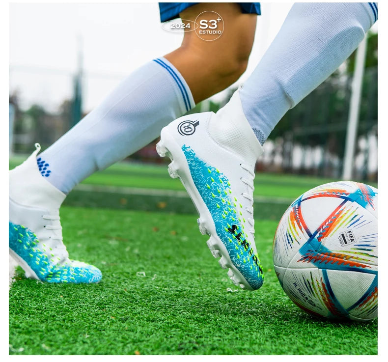 Men Professional Football Shoes Society Cleats Soccer Shoes Original Indoor Football Field Boots Grass Training TF/FG Sneaker