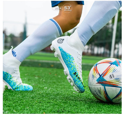Men Professional Football Shoes Society Cleats Soccer Shoes Original Indoor Football Field Boots Grass Training TF/FG Sneaker
