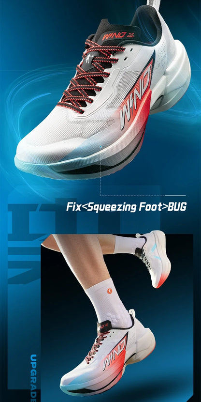 QIAODAN WIND 4PRO Maratonské boty s karbonovou deskou Pánské profesionální závodní tenisky Prodyšné běžecké sportovní boty QDB023262291