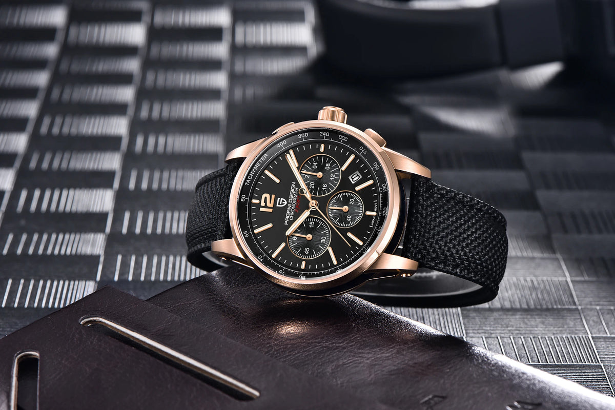 PAGANI DESIGN 2025 New Men Quartz Watches VK63 Fashion Casual 100M Water Resistant Sapphire Glass Stainless Steel Watches