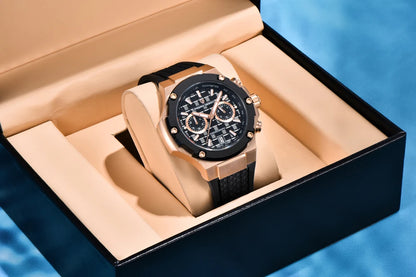 Relojes de cuarzo para hombre PAGANI DESIGN: cronógrafo deportivo de lujo, hermético, con agujas luminiscentes y cristal de zafiro con tratamiento antirreflectante