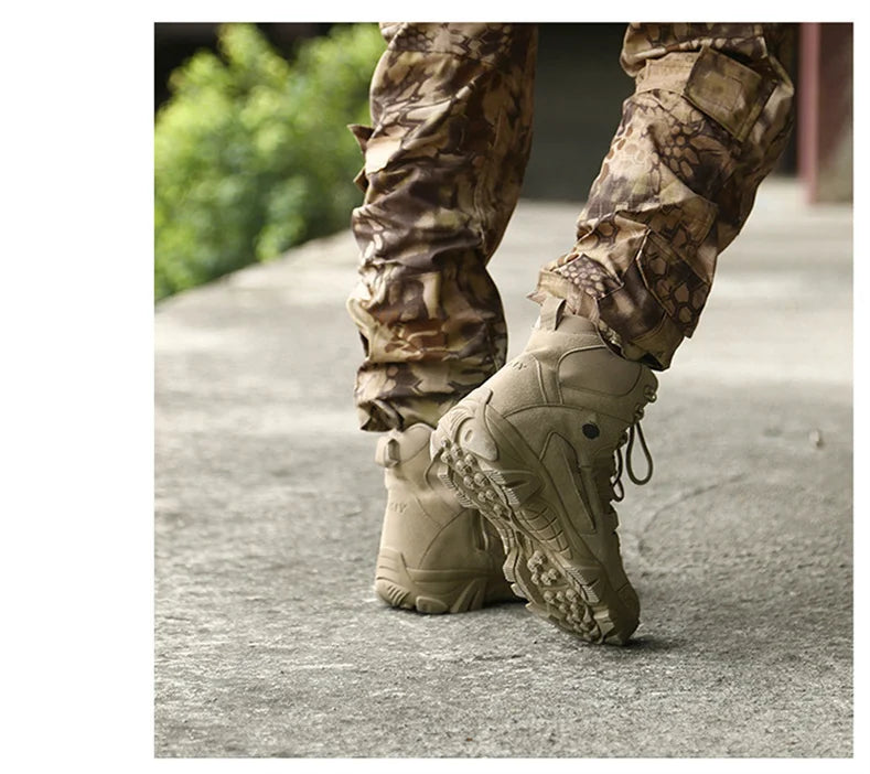 Men Tactical Boots Boots Men Desert Waterproof Work Safety Shoes Hiking Shoes Ankle Men Outdoor Boots