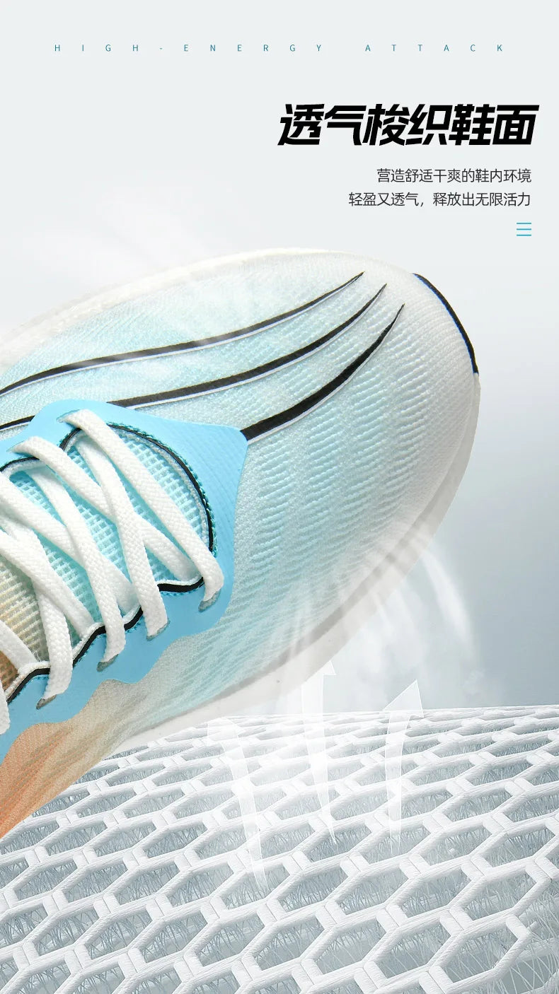 NEW Sports Running Shoes Men Marathon Breathable Comfortable Women Athletic Training Outdoor Sneakers Air Cushion Carbon Plate