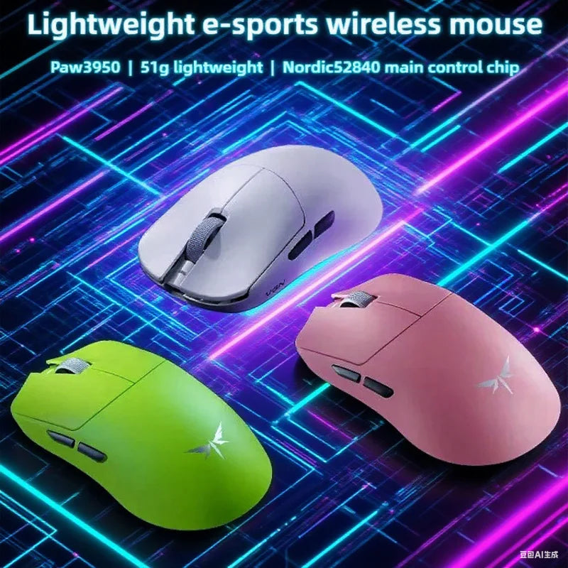 Rato Gaming Esports VGN Dragonfly F2 ProMax/Ultra 42000DPI 0.125ms para CSGO, latência com/sem fios, Dual 8K, 3 modos, PAW3395/3950