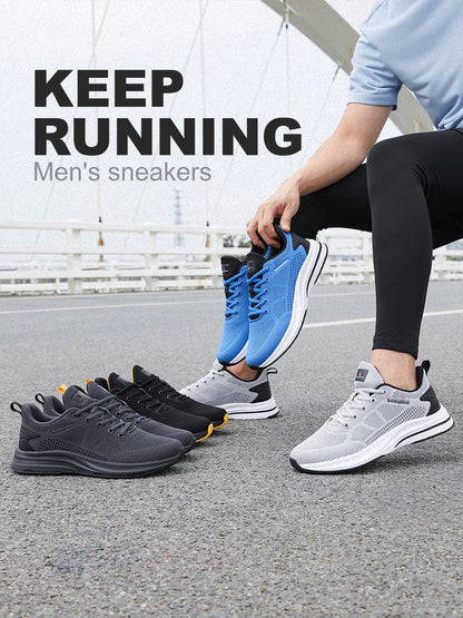 Ténis de corrida para homem da marca Baasploa: ténis casuais de malha, de designer, leves, com atacadores, novos, para desporto ao ar livre e ténis de ténis