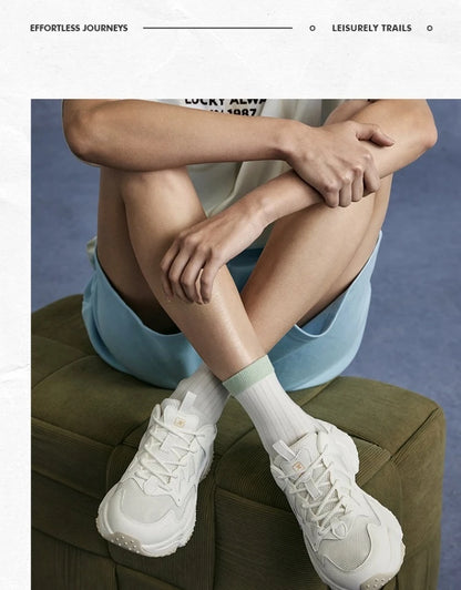 Xtep Casual Shoes Spring And Summer Lightweight Sports Shoes Thick Sole Fashionable Street Style Sneakers 875319320004