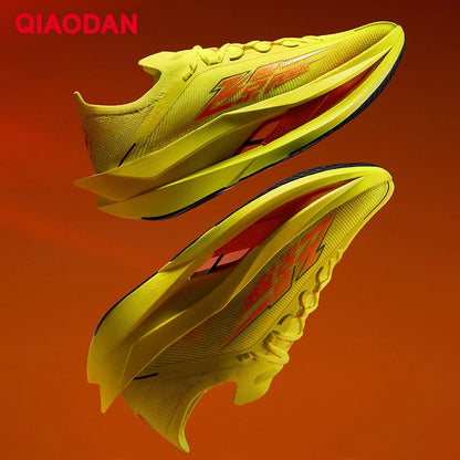 QIAODAN Feiying Plaid 3 Men's Running Shoes 2026 Carbon Plate Marathon Racing Sneakers Lightweight Breathable Shoes QDB023262290