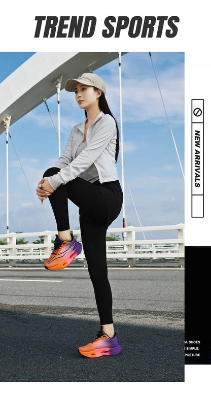 New men's and women's running shoes breathable racing sports shoes carbon cushioning lightweight men's jogging training shoes