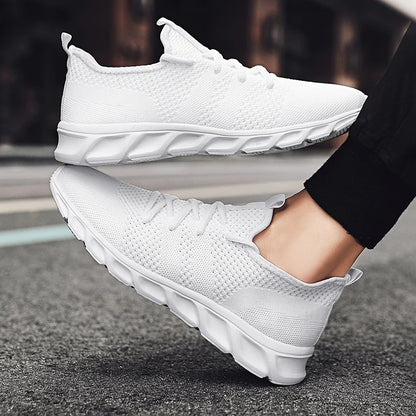Herenhardloopschoenen met zachte zolen, slijtvaste, ademende sportschoenen van mesh, outdoor-mode, tennis schoenen in grote maten voor heren